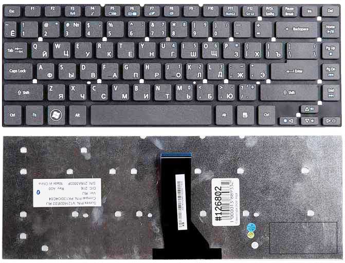 Клавиатура для Acer Aspire 3830 3830G 3830T 3830TG 4830 4830G 4830T 4830TG черная